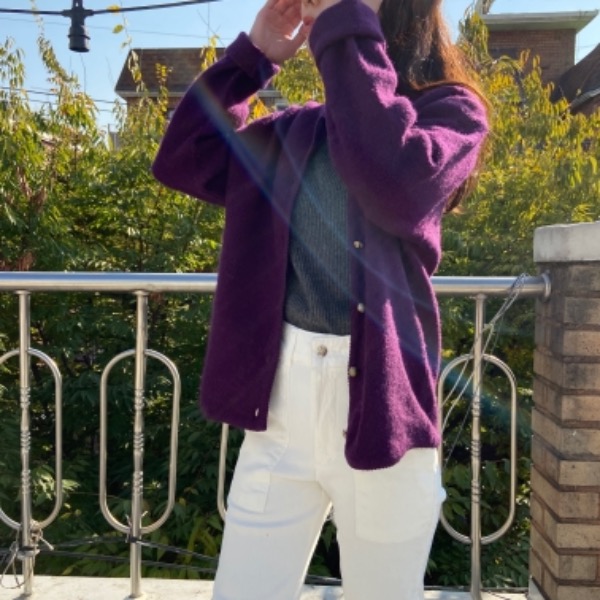 Purple love cardigan